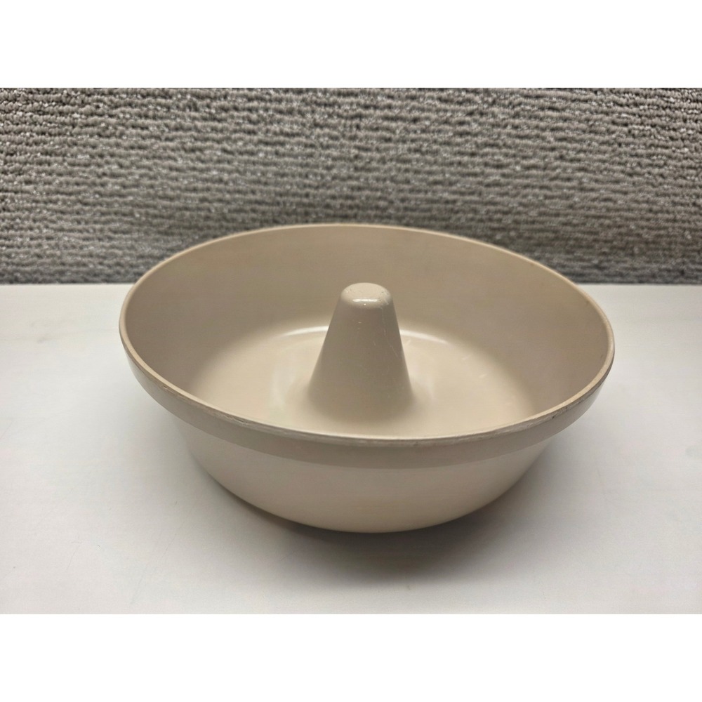 Anchor Hocking Microware Ring Mold Pan Beige PM459-TI 9 Inch Round USA Made‎